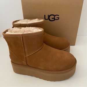 UGG Classic Mini Platform Boots Chestnut